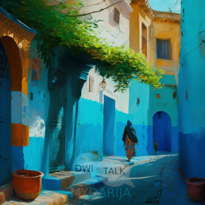Moroccan art oil paint street mydarija 13