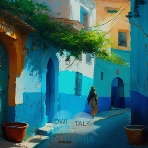 Moroccan art oil paint street mydarija 6