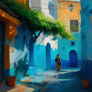 Moroccan art oil paint street mydarija 8