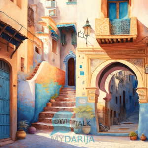 Moroccan art paint mydarija street